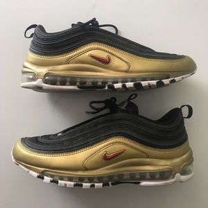 Mens Nike Air Max 97 QS Metallic Gold Size 10